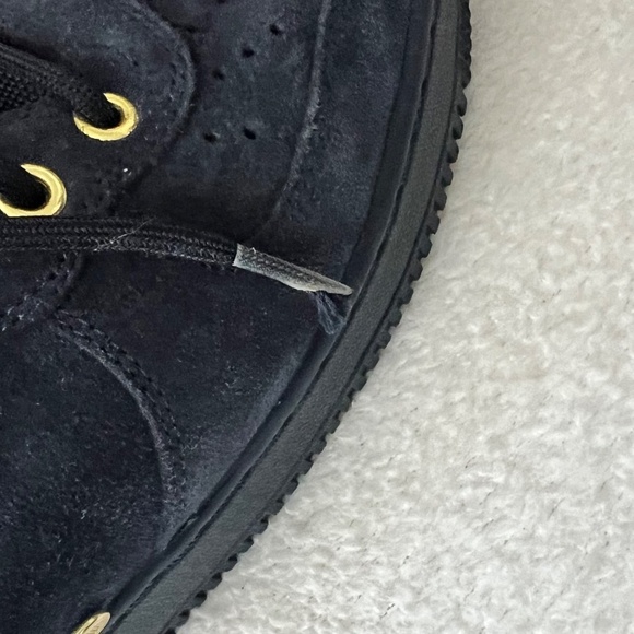 Men's Nike SF Air Force 1 Mid Obsidian Metallic Gold Sneakers - Picture 7 of 14